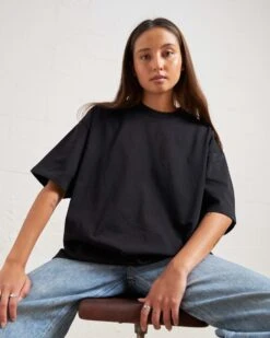Oversized Tee -Threadheads Clothing black oversized4