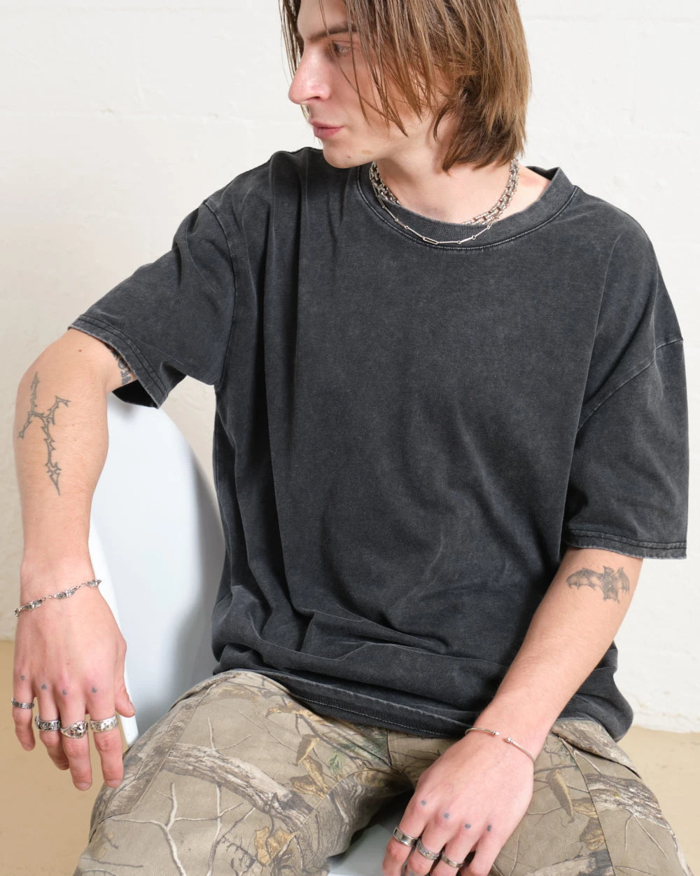 Wash Tee 4 Pack: Black Stone, Grey Stone 5 Wash Tee 4 Pack: Black Stone, Grey Stone - Image 3