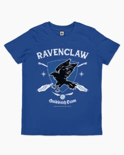 Harry Potter Ravenclaw Quidditch Team Kids T-Shirt -Threadheads Clothing blue ravenclaw quidditch team tshirt kids