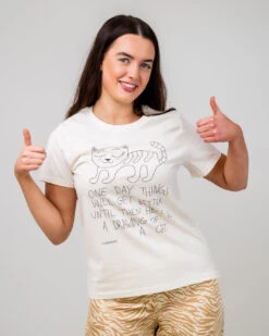 Drawing Of A Cat T-Shirt -Threadheads Clothing catdrawing PXL 69051