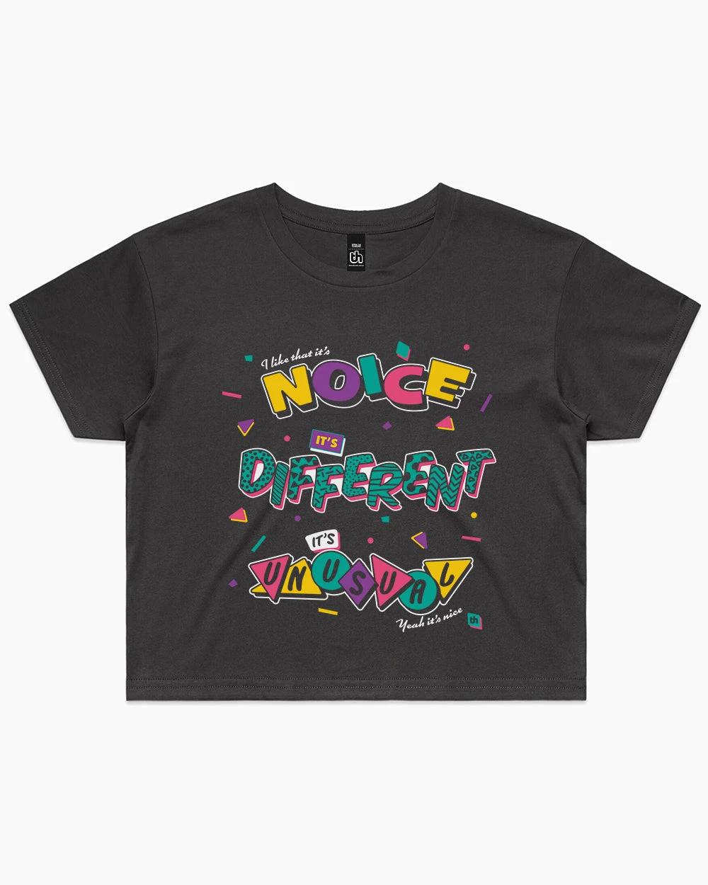 It's Noice It's Different It's Unusual Crop Tee 5 It's Noice It's Different It's Unusual Crop Tee - Image 3