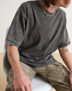 Wash Tee 2 Pack: Black Stone, Grey Stone -Threadheads Clothing greystone1