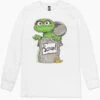 Sesame Street Oscar Scram Long Sleeve -Threadheads Clothing men long sleeve white mens long sleeve 97bd3112 38fd 4791 bf8c 7d6ace4984d7