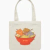 Ramen And Cats Tote Bag -Threadheads Clothing natural ramen and cats tote bag