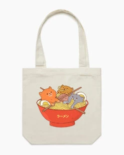 Ramen And Cats Tote Bag