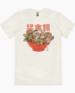 Ramen Raptors T-Shirt -Threadheads Clothing natural ramen raptors mens tshirt