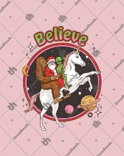 Believe Crop Tee -Threadheads Clothing pink believe 37fa8a3b be8a 4b32 9d84 8b491d385f3c