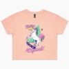 Totally Magical Crop Tee 2 Totally Magical Crop Tee -Threadheads Clothing pink totally magical crop tee