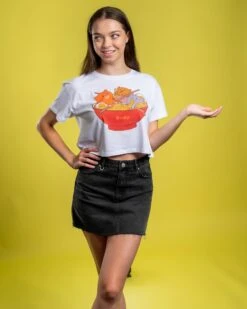 Ramen And Cats Crop Tee -Threadheads Clothing ramenandcats