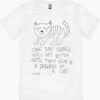 Drawing Of A Cat T-Shirt