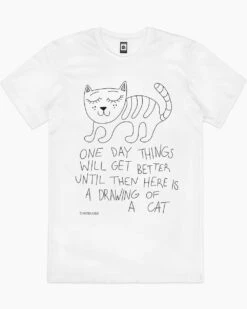 Drawing Of A Cat T-Shirt