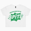 Surviving Purely Out Of Spite Crop Tee -Threadheads Clothing white Surviving Purely Out Of Spite crop tee