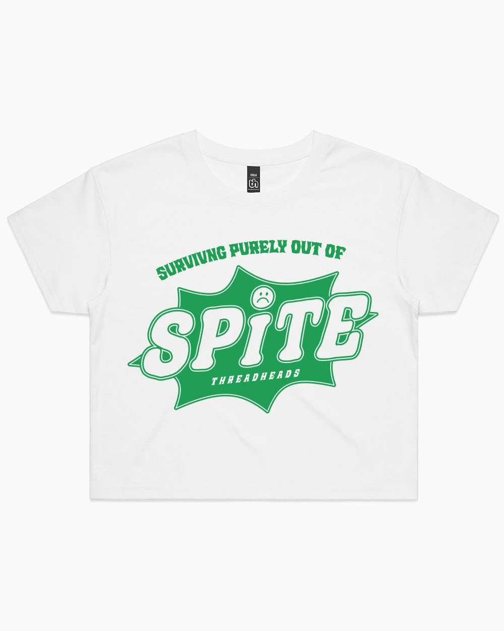 Surviving Purely Out Of Spite Crop Tee 3 Surviving Purely Out Of Spite Crop Tee