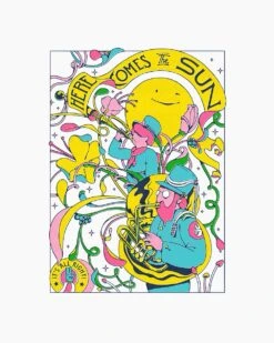 Here Comes The Sun T-Shirt -Threadheads Clothing white here comes the sun