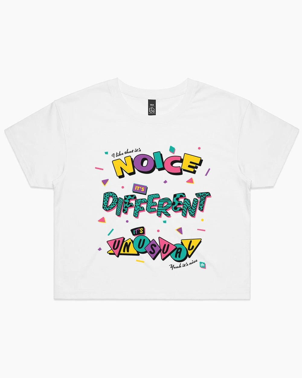 It's Noice It's Different It's Unusual Crop Tee 3 It's Noice It's Different It's Unusual Crop Tee