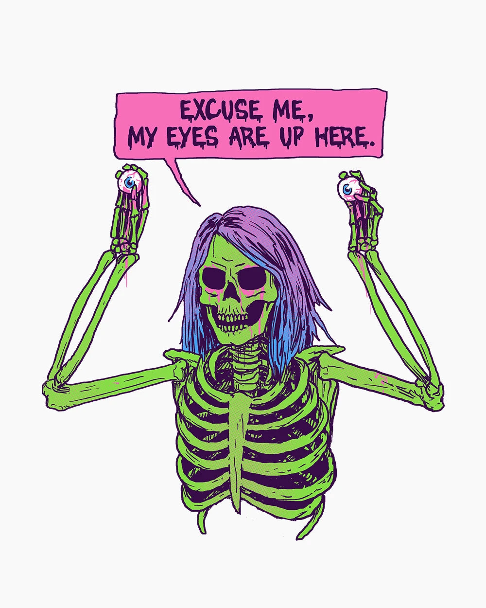 My Eyes Are Up Here Crop Tee 7 My Eyes Are Up Here Crop Tee - Image 5