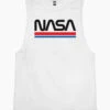NASA Stripes Tank -Threadheads Clothing white nasa stripes mens tank