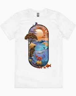 Nature Is Medicine T-Shirt -Threadheads Clothing white nature medicine mens tshirt