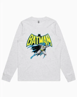 DC Bat Attack Logo Long Sleeve -Threadheads Clothing women long sleeve grey womens long sleeve c1623eb6 e09b 4cba 8082 f4805699b537