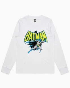 DC Bat Attack Logo Long Sleeve -Threadheads Clothing women long sleeve white womens long sleeve 98a9b6fc 8f48 491c af25 f30a0cfd4a61